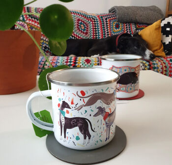 Sighthound Celebration Enamel Mug, 2 of 5