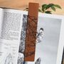 Personalised Map Of Snowdownia Leather Bookmark, thumbnail 1 of 3