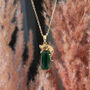 Esmeralda Leopard Necklace 14 K Gold Plated, thumbnail 6 of 7