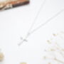 Sterling Silver Cross Necklace, thumbnail 6 of 8