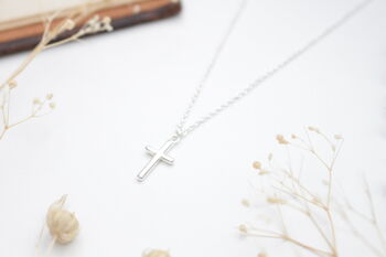 Sterling Silver Cross Necklace, 6 of 8