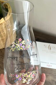 Personalised Floral Vase, 2 of 2