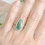 Rose Cut Oval Emerald Ring, thumbnail 3 of 3