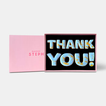 Thank You! Letterbox Message Cookies Blue, 2 of 7