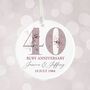 Ruby 40th Anniversary Celebration Bauble, thumbnail 2 of 6