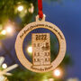 Personalised New Home Solid Wood Christmas Decoration, thumbnail 3 of 12