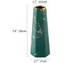 Green Gold Marble Ceramic Flower Vase Table Centerpiece, thumbnail 6 of 8