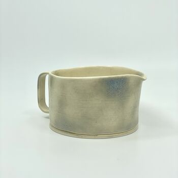 Handmade Ceramic Porcelain Sauce Dish Milk Jar Mug, 2 of 4