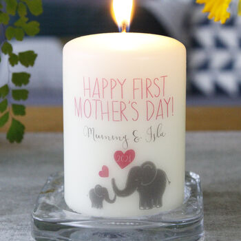First Mother's Day Personalised Elephant Candle, 5 of 6