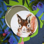 Inky Squirrel Pocket Compact Mirror, thumbnail 1 of 3