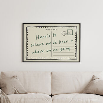 Personalised Postcard Print | Custom Text Wall Art, 4 of 6