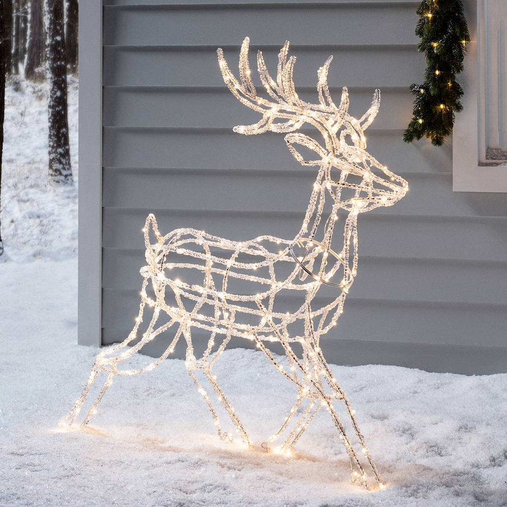 Light Up Running Christmas Stag By Lights4fun | notonthehighstreet.com