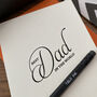 'Best Dad' Letterpress Fathers Day Card, thumbnail 3 of 3