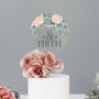 Wedding Cake Topper Blush Pink And Floral, thumbnail 5 of 5