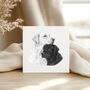 Labrador Love – Hand Drawn Dog Greeting Card Illustration, thumbnail 4 of 7