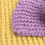 Pastel Dreams Throw Blanket Beginners Knitting Kit, thumbnail 4 of 10