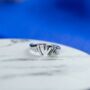 Silver Plated Hand Heart Couple Love Adjustable Ring, thumbnail 1 of 6