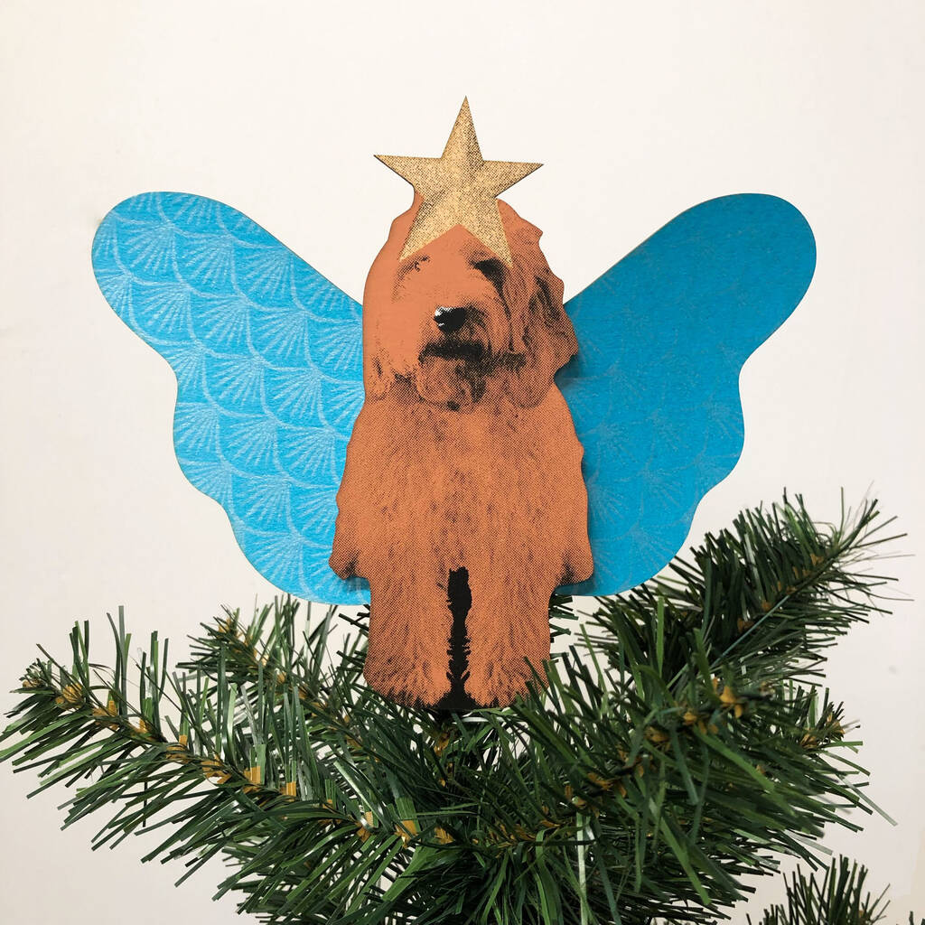 Brown Cockapoo Tree Topper, 1 of 4
