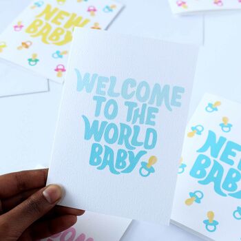 Welcome To The World Baby Greeting Card, 2 of 5