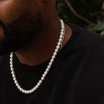 Men's 6mm Shell Pearl Necklace, 12 of 12