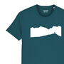 Snowboard Mountain View Organic Cotton T Shirt, thumbnail 2 of 3