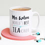 Personalised World's Best Teacher Tea Mug, thumbnail 1 of 6