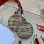 Personalised Outstanding Teacher Medal Thank You Gift, thumbnail 2 of 5