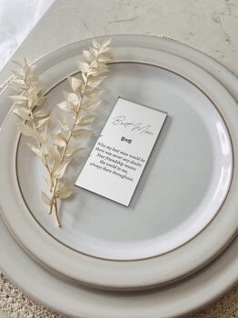 Best Man Gold Silver Wedding Place Setting, 5 of 5