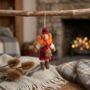 Handmade Felt Lachlan The Scotsman Hanging Decoration, thumbnail 1 of 2