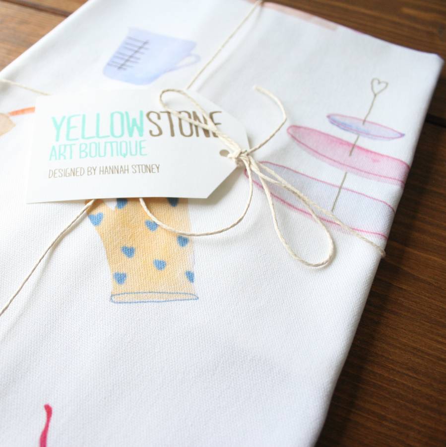 Baking Tea Towel By Yellowstone Art Boutique