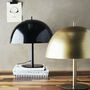 Glossy Black Dome Table Lamp, thumbnail 1 of 2