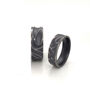 Titanium Ring With Carved Wave Detail, thumbnail 3 of 7