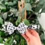 Deluxe Dalmatian Print Pet Bow Tie, thumbnail 6 of 10
