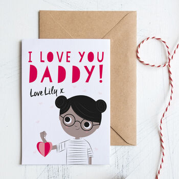Customised Daddy Valentine's Card, 4 of 6
