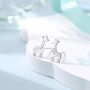 Sterling Silver Tiny Giraffe Stud Earrings, thumbnail 1 of 12