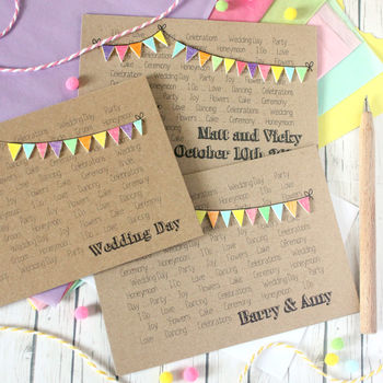 Personalised Wedding Day Congratulations Card, 8 of 8