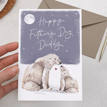 Polar Bear Father's Day Card For Daddy, 2 of 2