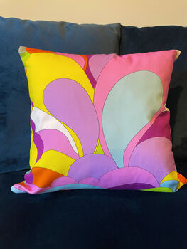 Rainbow Paisley Cushion, 5 of 6