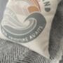 Personalised New Baby Mountain Adventure Cushion, thumbnail 8 of 9