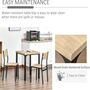 Three Pieces Compact Dining Table Two Chairs Set Wooden, thumbnail 9 of 12