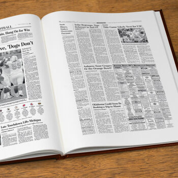 Tennessee Volunteers Personalised Gift Newspaper Book, 12 of 12