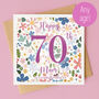 Personalised 70th Birthday Card, thumbnail 1 of 5