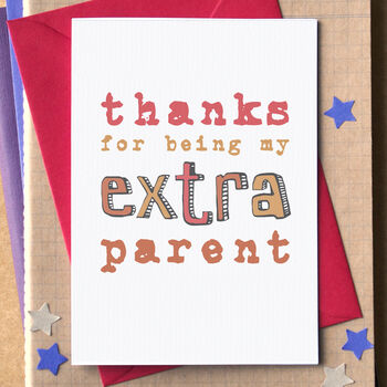 'My Extra Grown Up' Step Parent Card, 2 of 3