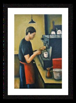 Barista Lowry Style Framed Arr, 2 of 2