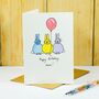 Personalised 'Bunny Birthday' Handmade Card, thumbnail 5 of 6