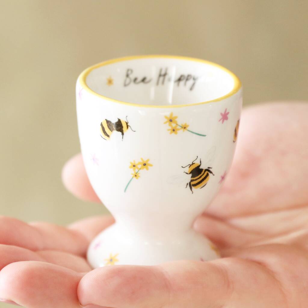 Flowers And Bees Egg Cup, 1 of 4