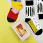 Personalised Abstract Cactus Two Pairs Socks In A Box, thumbnail 3 of 7