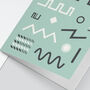 Synth Waveforms Greetings Card | Music Lover Card, thumbnail 4 of 5