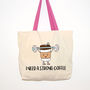 'Strong Coffee' Tote Bag, thumbnail 2 of 3