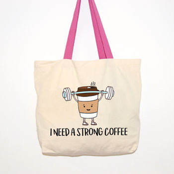 'Strong Coffee' Tote Bag, 2 of 3